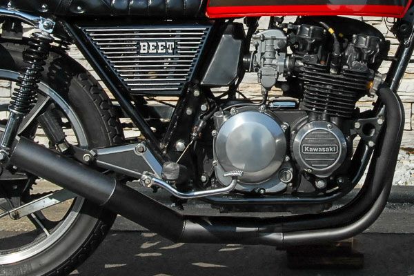 Z400FXイカシタショート管ZZYA管(ジーヤ管)ブラック
