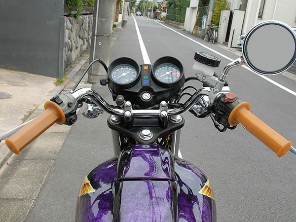 バイクハンドル　リハビリ集会シボリショート