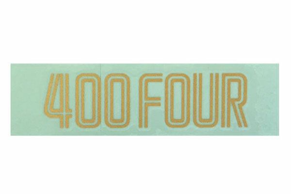 CB400Fサイドカバーステッカー/金色