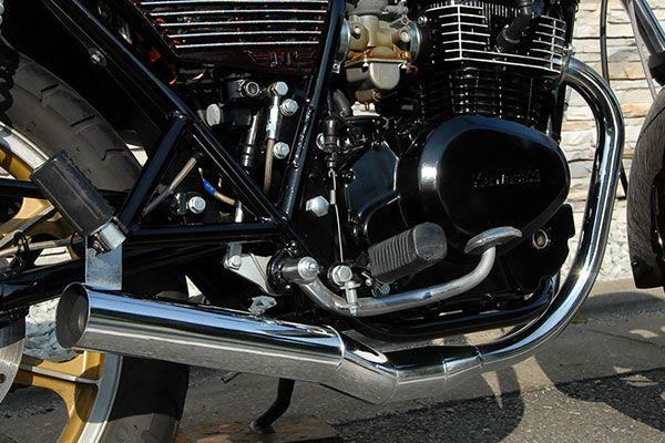 Z250FTイカシタショート管ZZYA管(ジーヤ管)メッキ