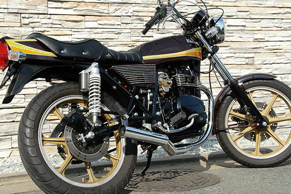 Z250FTイカシタショート管ZZYA管(ジーヤ管)メッキ