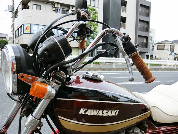 バイクハンドル　タレハン二番シボリ27cm