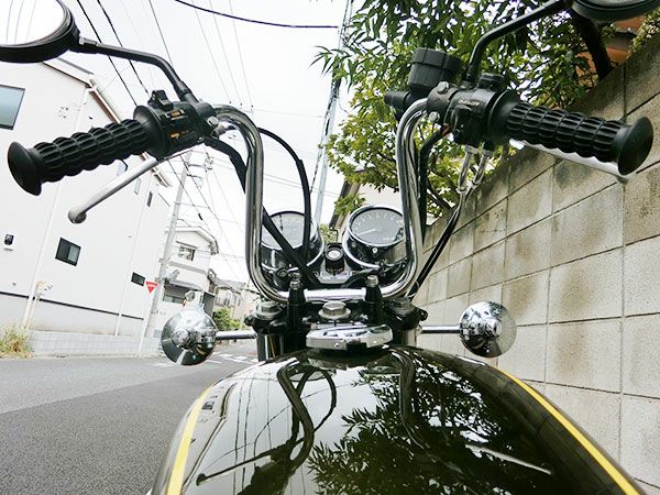 バイクハンドル　タレハン一番シボリ27cm