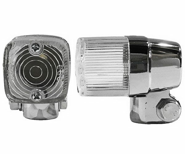 CGC製ヨーロピアンウインカー160型メッキ【角】Wコード